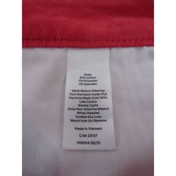Talbots Red 5 Pocket Corduroy Jegging 16 - Picture 7 of 8